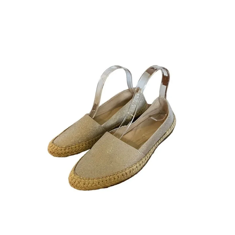 Aerosoles espadrille shimmer flats size 6